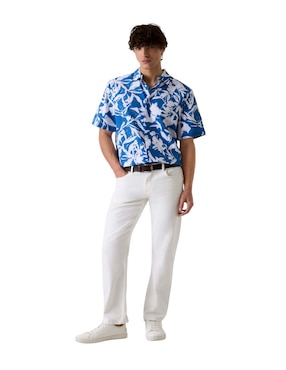 Camisa Guess de algodón manga corta para hombre