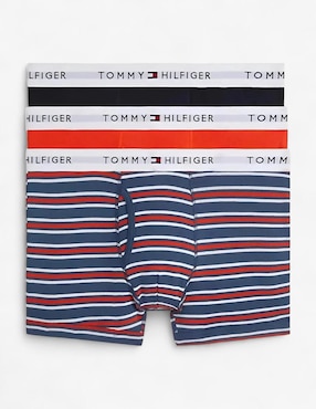 Set bóxer trunk Tommy Hilfiger de algodón para hombre 3 piezas