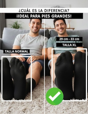 Set de calceta diabético Specialized Socks de algodón para hombre 6 pares