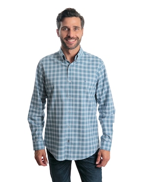 Camisa casual Kenneth Cole de algodón manga larga para hombre