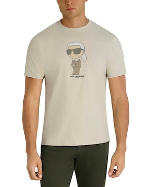 Playera Karl Lagerfeld Paris cuello redondo para hombre