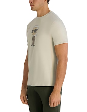 Playera Karl Lagerfeld Paris cuello redondo para hombre