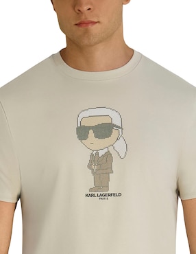 Playera Karl Lagerfeld Paris cuello redondo para hombre