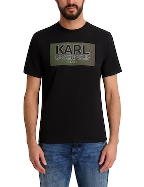 Playera Karl Lagerfeld Paris cuello redondo para hombre