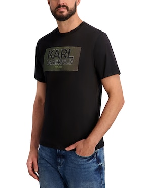 Playera Karl Lagerfeld Paris cuello redondo para hombre