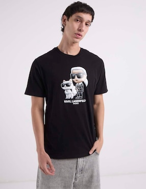 Playera Karl Lagerfeld Paris cuello redondo para hombre