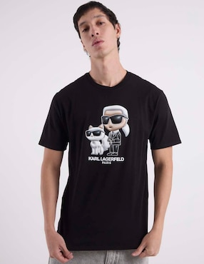 Playera Karl Lagerfeld Paris cuello redondo para hombre