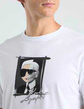 Playera Karl Lagerfeld Paris cuello redondo para hombre