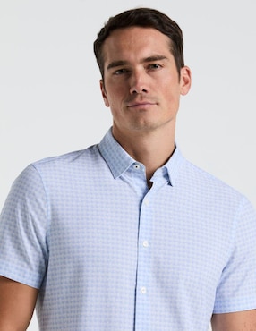 Camisa casual Perry Ellis manga corta para hombre