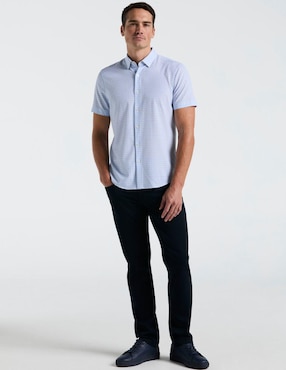 Camisa casual Perry Ellis manga corta para hombre