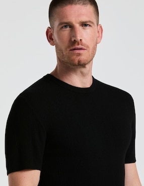 Playera Perry Ellis cuello redondo para hombre