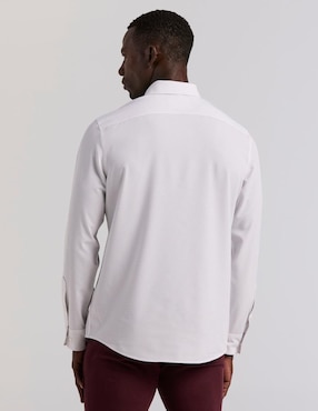 Camisa de vestir Perry Ellis de algodón manga larga para hombre