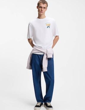 Playera Hugo Blue cuello redondo para hombre