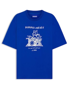 Playera Hugo Blue cuello redondo para hombre
