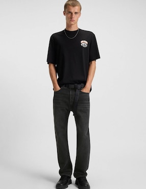 Jeans Straight Hugo Blue Jonah 10 lavado medio para hombre