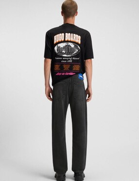 Jeans Straight Hugo Blue Jonah 10 lavado medio para hombre
