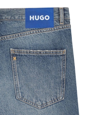 Jeans straight Hugo Blue lavado medio para hombre