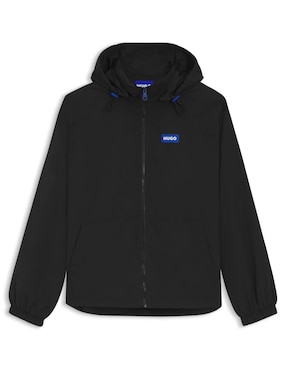 Chamarra rompevientos Hugo Blue impermeable con capucha para hombre