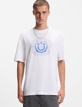 Playera Hugo Blue cuello redondo para hombre