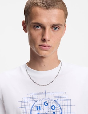 Playera Hugo Blue cuello redondo para hombre