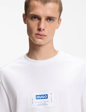 Playera Hugo Blue cuello redondo para hombre