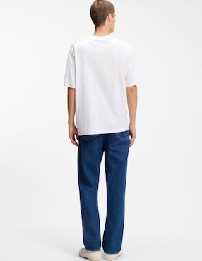 Playera Hugo Blue cuello redondo para hombre
