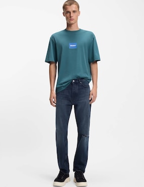 Playera Hugo Blue cuello redondo para hombre