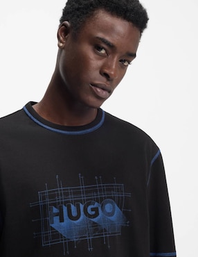 Playera Hugo Blue cuello redondo para hombre