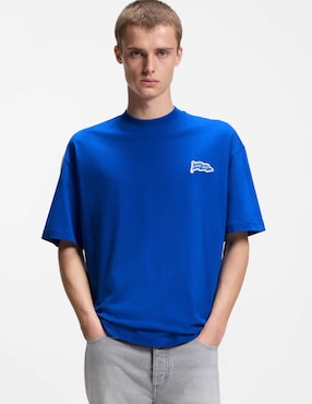 Playera Hugo Blue cuello redondo para hombre