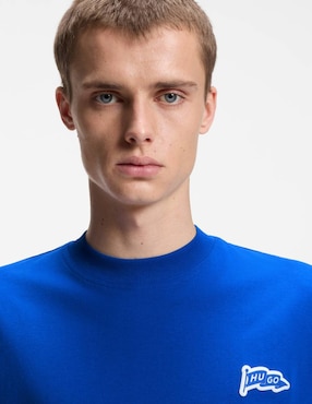 Playera Hugo Blue cuello redondo para hombre