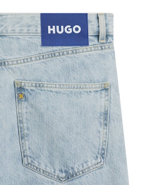 Jeans regular straight Hugo Blue lavado claro para hombre