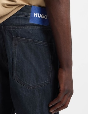 Jeans straight Hugo Blue lavado obscuro para hombre