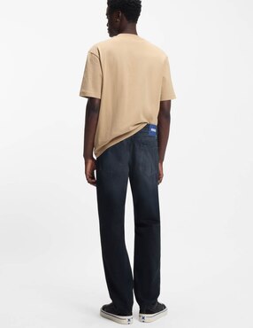 Jeans straight Hugo Blue lavado obscuro para hombre