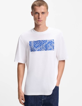 Playera Hugo Blue cuello redondo para hombre