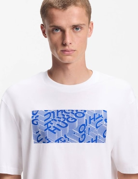 Playera Hugo Blue cuello redondo para hombre
