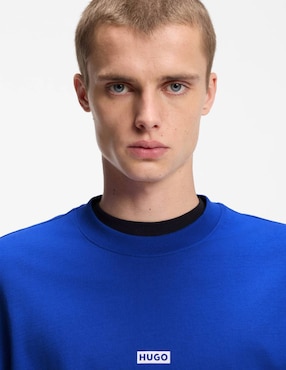Playera Hugo Blue cuello redondo para hombre