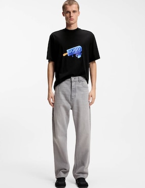 Playera Hugo Blue cuello redondo para hombre