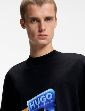 Playera Hugo Blue cuello redondo para hombre