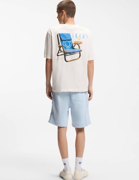 Playera Hugo Blue cuello redondo para hombre
