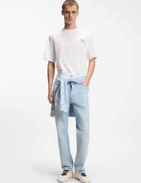 Playera Hugo Blue cuello redondo para hombre