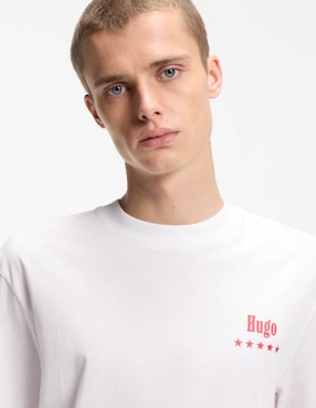 Playera Hugo Blue cuello redondo para hombre