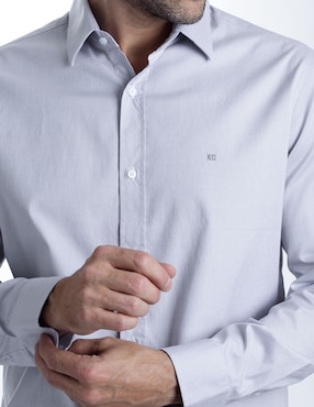 Camisa casual Kenneth Cole de algodón manga larga para hombre