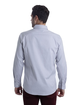 Camisa casual Kenneth Cole de algodón manga larga para hombre