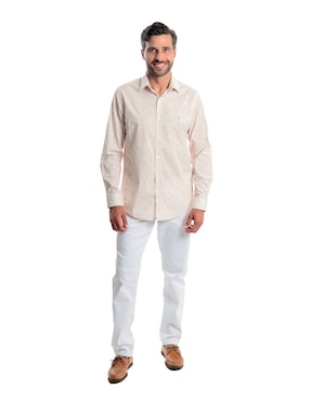 Camisa casual Kenneth Cole de algodón manga larga para hombre