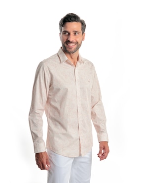 Camisa casual Kenneth Cole de algodón manga larga para hombre