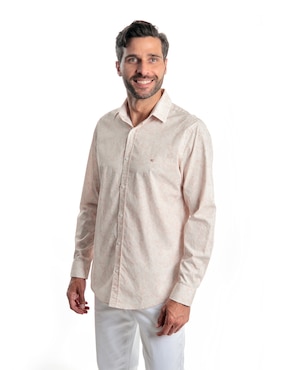Camisa casual Kenneth Cole de algodón manga larga para hombre