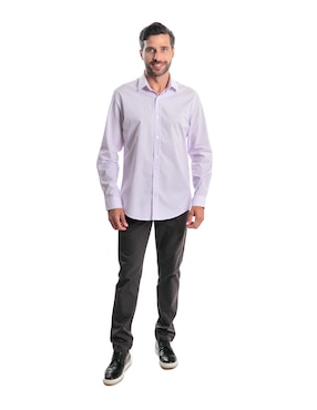 Camisa casual Kenneth Cole manga larga para hombre
