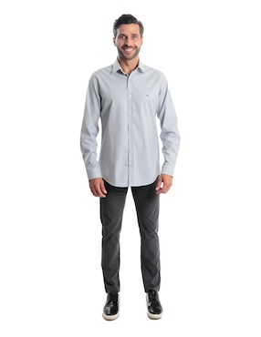 Camisa Kenneth Cole manga larga para hombre