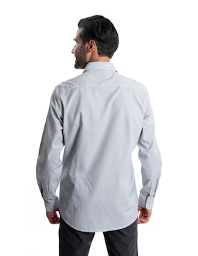 Camisa Kenneth Cole manga larga para hombre