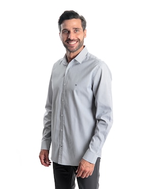 Camisa Kenneth Cole manga larga para hombre